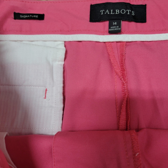 Talbots Signature Mid-Rise Capri Chino Pants Womens Size 14 Waist 36" Inseam 21" - Picture 7 of 8